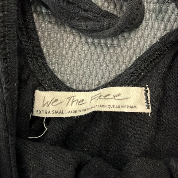 Free People we the free black cover up dress/tunic size XS GUC - Picture 2 of 3